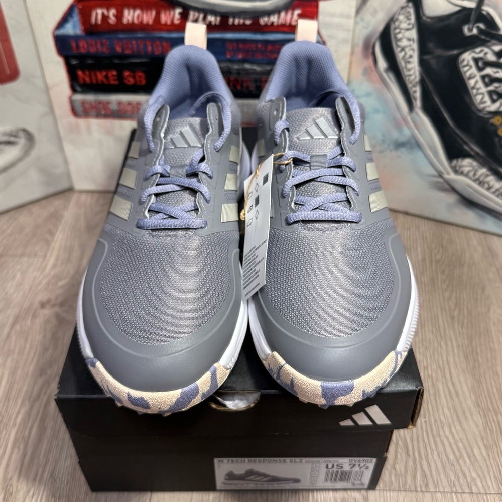 Adidas Tech Response SL 3.0 Women’s Golf Shoes Grey Silver Violet New Size 7-9.5 - Picture 4 of 11